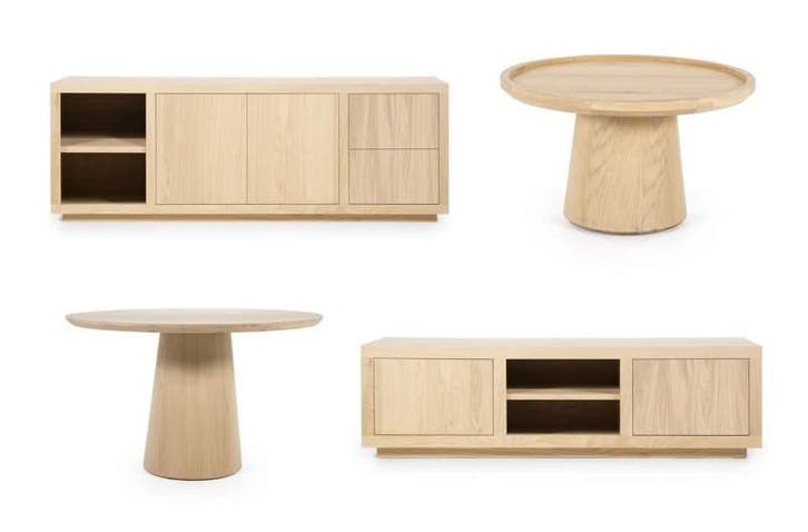 Woonkamerset Helsinki - massief houten woonkamers, Huis en Inrichting, Complete eetkamers, Nieuw
