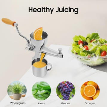Handmatige Sapcentrifuge voor Fruit en Groenten - Roestvrij, Verzenden, Nieuw
