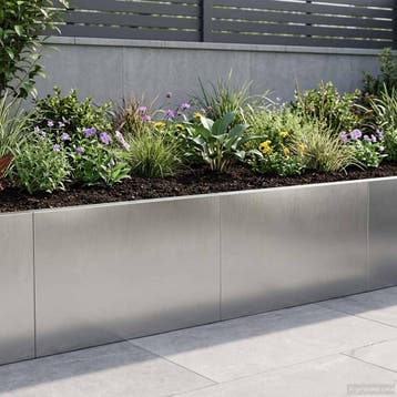 vidaXL Keerwand 2 st 60 x 12 x 40 cm Roestvrij staal zilver, Verzenden, Nieuw