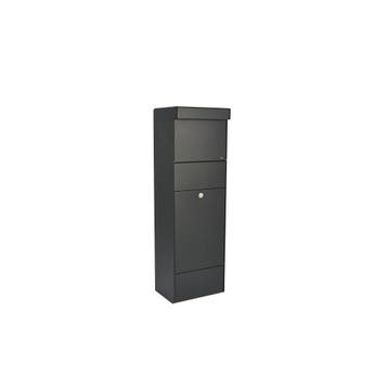 Allux Grundform pakketbrievenbus design staal - zwart, Verzenden, Nieuw