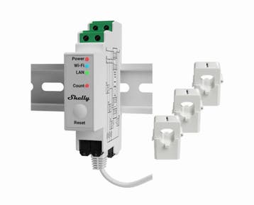 Shelly Pro 3EM energiemeter 120A, Ophalen of Verzenden, Nieuw