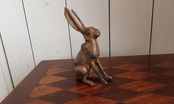 P. Chenet - Beeld, Konijn - 14.5 cm - Brons