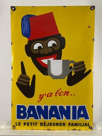 Banania - Reclamebord - 60x40cm - Gemaakt van dikke, Antiek en Kunst