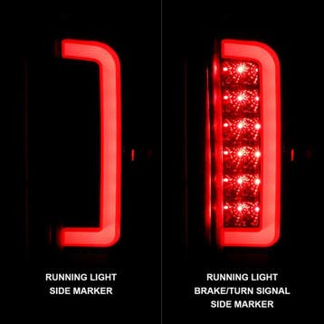 ANZO 1987-1996 Ford F-150 LED Taillights Black Housing Clear, Ophalen of Verzenden, Nieuw