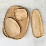 HOCHO Eiken Houten Dienblad – 350x140x15 mm – Hardwax Be, Ophalen of Verzenden, Nieuw