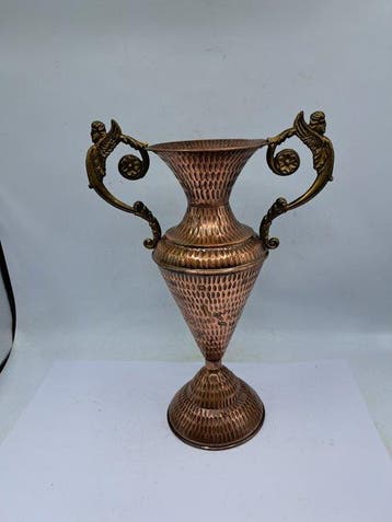 Vaas - Elegant - Koper, Messing - Amfora Vaas