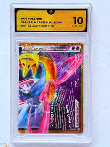 Pokémon - 1 Graded card - Darkrai #100 Foil, Limited edition, Hobby en Vrije tijd, Nieuw