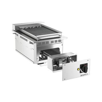 GGM Gastro | Elektrische watergrill - 3,75kW - RVS | EEW474M, Verzenden, Nieuw in verpakking, Fornuis, Frituur en Grillen