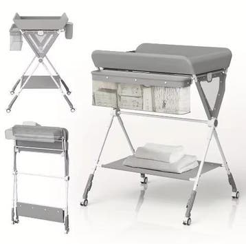 Multifunctionele Babywisseltafel met Zijmand en Kledingstang, Verzenden, Nieuw