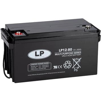 Landport (LP) VRLA-LP accu 12 volt 80 ah LP12-80, Computers en Software, Noodvoedingen (UPS), Ophalen of Verzenden, Nieuw