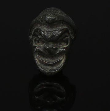 Oud-Romeins Brons Theatermasker-hoofdapplicatie