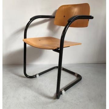 (MDK-107107) Lande Cole Classic sledestoel, hout, Huis en Inrichting, Stoelen, Ophalen of Verzenden, Gebruikt