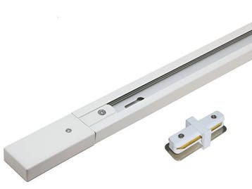 Veiling - 10x 1 meter Rail voor 1 fase 2 draden railsystem +, Nieuw