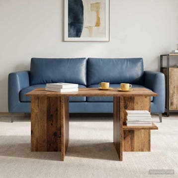 vidaXL Salontafel Oud hout 87 x 50 x 45 cm Geconstrueerd, Verzenden, Nieuw, Overige houtsoorten, 50 tot 100 cm