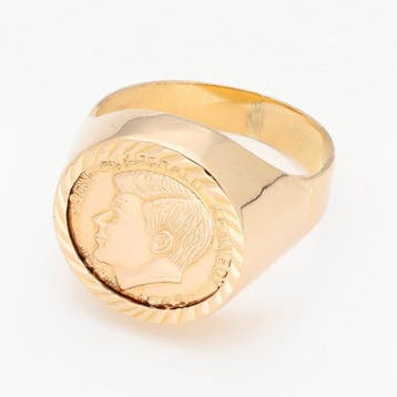 Ring - 18 karaat Geel goud - Munt, Nieuw