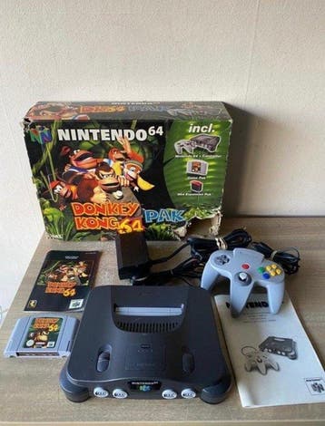 Nintendo - Nintendo 64 - Donkey Kong 64 Pak - Spelcomputer -, Nieuw