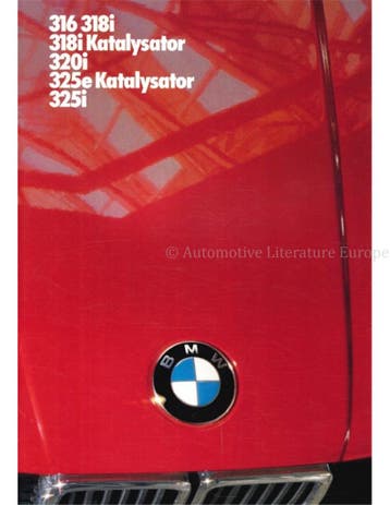 1985 BMW 3 SERIE BROCHURE DUITS, Nieuw, BMW, Author