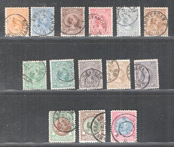 Nederland 1891/1894 - Koningin Wilhelmina Hangend Haar -, Gestempeld