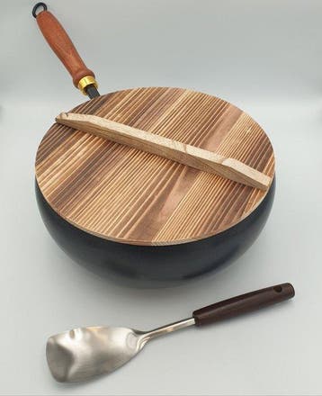 Steelpan (2) - Gietijzer - Ambachtelijke ijzeren wok