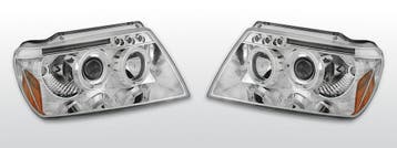 Koplampen Angel Eyes | geschikt voor Chrysler Cherokee WJ 19, Verzenden, Nieuw, Jeep