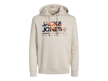 Veiling - Jack &amp; Jones Luke Sweat Hood Moonbeam - XL, Nieuw