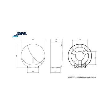 Jofel Futura jumbo toiletrolhouder - RVS, Verzenden, Nieuw