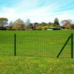 vidaXL Eurohek 10x1,0 m staal groen, Verzenden, Nieuw, IJzer, 1 tot 2 meter