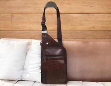 Unisex Crossbody bag dark brown (Tassen unisex, Sieraden), Ophalen of Verzenden, Nieuw, Overige typen