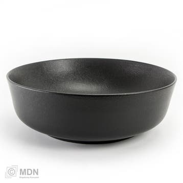Keramische ronde waskom Raw metal black 42, Huis en Inrichting, Verzenden, Nieuw