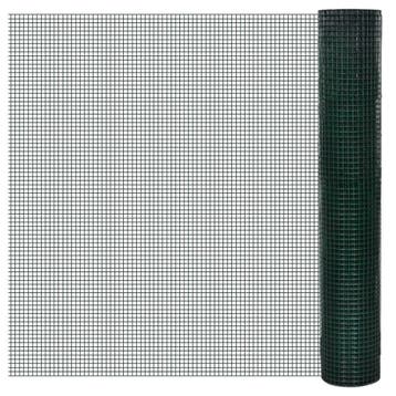 vidaXL Kippengaas 10x1 m gegalvaniseerd staal met, Verzenden, Nieuw, IJzer, 1 tot 2 meter