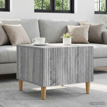 vidaXL Salontafel met lade Grijs sonoma 49 x 50 x 40 cm, Huis en Inrichting, Verzenden, Nieuw, Overige houtsoorten, 50 tot 100 cm
