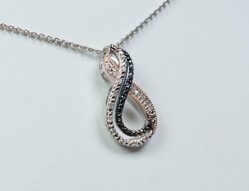 Zonder minimumprijs - Ketting met hanger - 925 zilver - 0,20