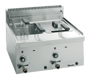 Bartscher Friteuse | Serie 600 | Gas | 8+8L | 13,4 kW | Afta, Ophalen of Verzenden, Nieuw in verpakking