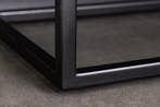 Massief Highboard ART 120cm Bruin Mango Hout 3D Design Zwart, Ophalen of Verzenden, Nieuw