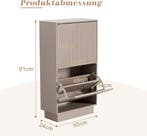 Schoenenkast - Schoenenrek - 91x24x50 cm - Moka - UEV, Verzenden, Zo goed als nieuw