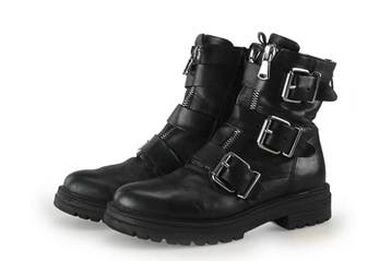 Sacha Biker boots in maat 40 Zwart, Verzenden, Zwart, Overige typen, Zo goed als nieuw