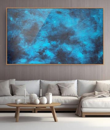 Irina Morisch - Blue wave Nr.15- XXL abstract artwork-