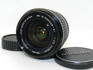 Minolta MC W.Rokkor-SI 28mm f/2.5 Cameralens, Nieuw