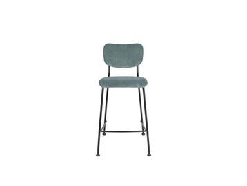 Zuiver Benson Barkruk - Duopack - 64,5 cm - Grey/Blue, Verzenden, Nieuw