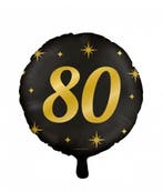 Classy party Foil Balloon 80 jaar, Verzenden, Nieuw, Versiering, Verjaardag