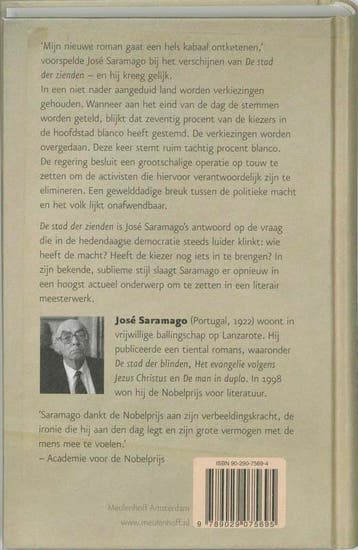 De stad der zienden 9789029075695 José Saramago, Verzenden, Gelezen, José Saramago