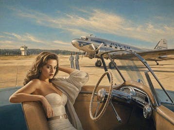 T. Pimenta (1991) - LHeure du Départ - XL 70X90 cm - No