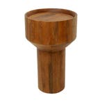 *WOONWINKEL* Kare Design Tessa Ronde Bijzettafel Mangohout 3, Huis en Inrichting, Tafels | Bijzettafels, Verzenden, Nieuw