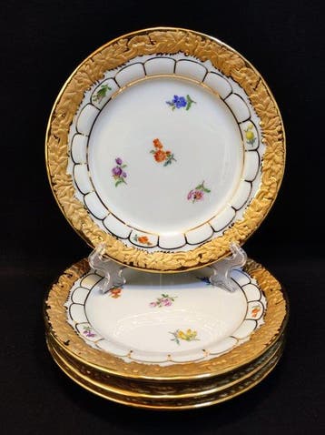 Meissen - Bord (4) - Ø 13,8 cm 4er Set
