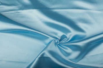 Blauw satijn > Lichtblauw, Blauw, 120 cm of meer, Ophalen of Verzenden, Satijn of Zijde