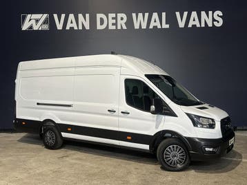 Ford Transit 2.0 TDCI 130pk L4H3 Euro6 Airco | Camera | Crui, Stof, Gebruikt, Wit, Dealer onderhouden