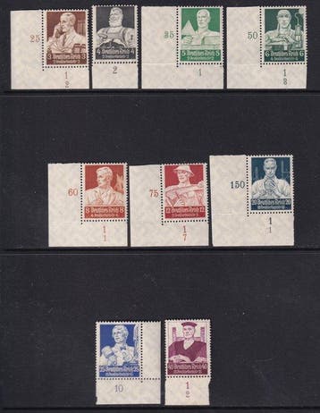 Duitse Rijk 1934 - Deutsche Nothilfe: Berufsstände., Gestempeld