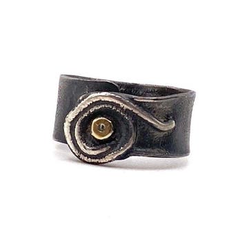 Zonder minimumprijs - Ring - 18 karaat Zilver, Geel goud, Sieraden, Tassen en Uiterlijk, Ringen, Nieuw