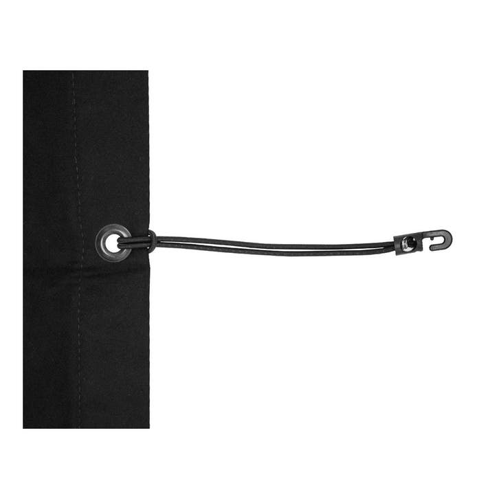 FORTEX Spanelastiek 25cm met nylon haakje Ø4mm zwart, Muziek en Instrumenten, Licht en Laser, Verzenden