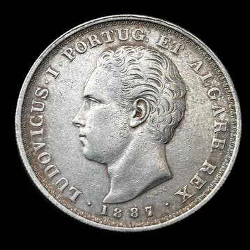 Portugal. D. Luis I (1861-1889). 500 Reis 1887 (Zonder